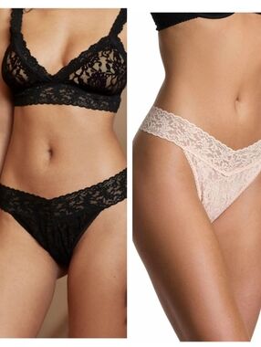 Hanky Panky Lace Thongs One Size